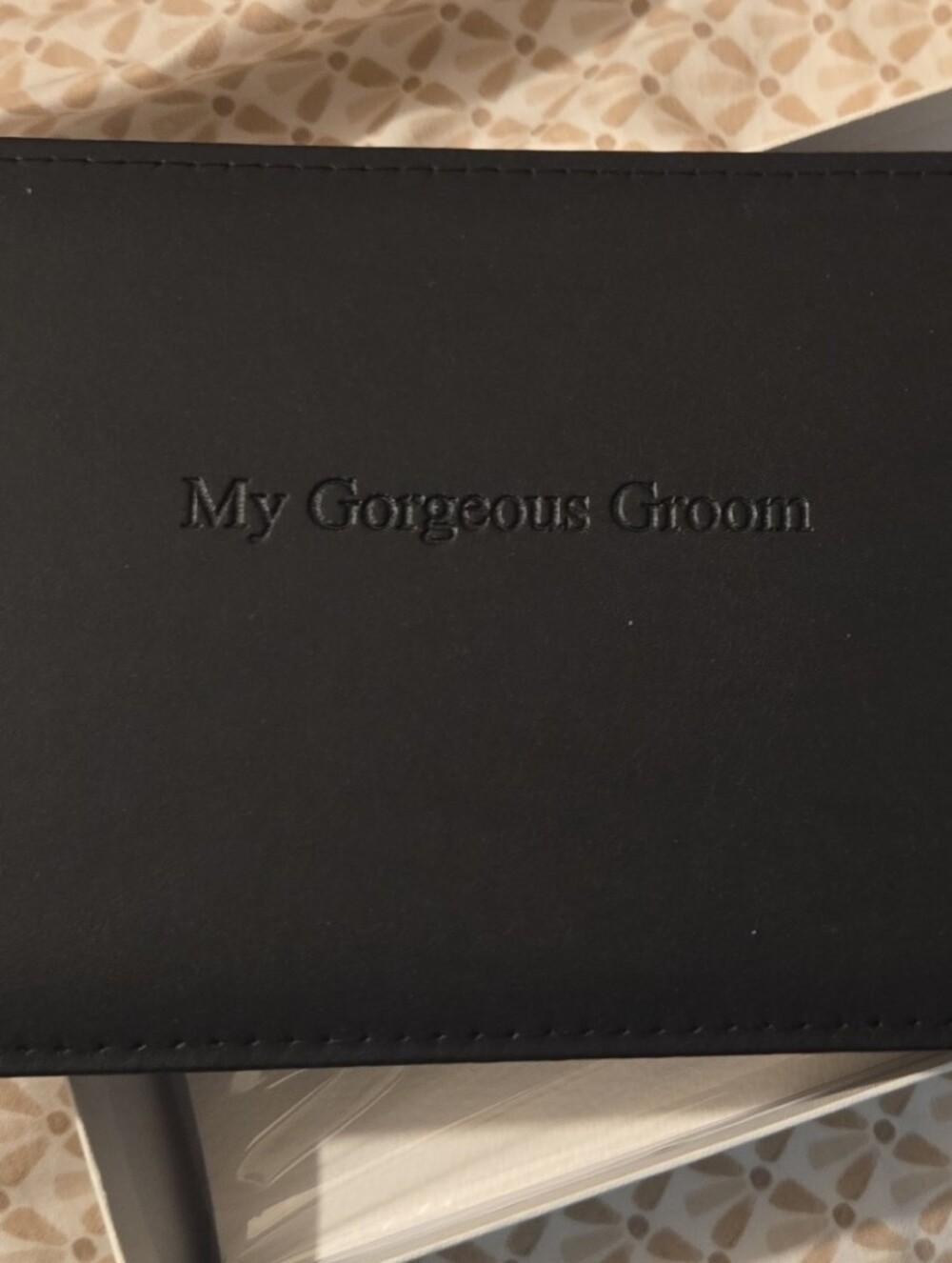 $50 Black THE STORY OF US - JOURNAL TO GROOM #Wedding